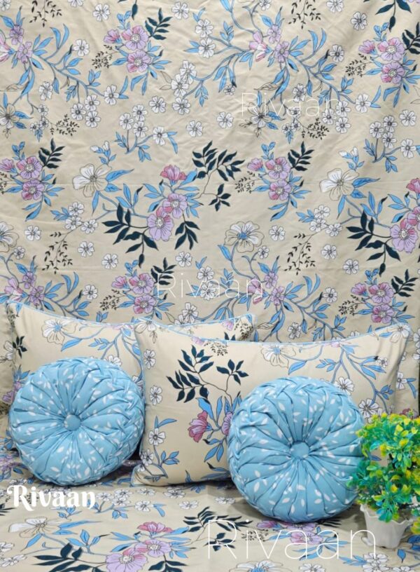 Spin 5pc Cushion Bedsheet set
