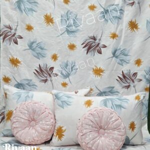 Spin 5pc Round Cushion Bedsheet set