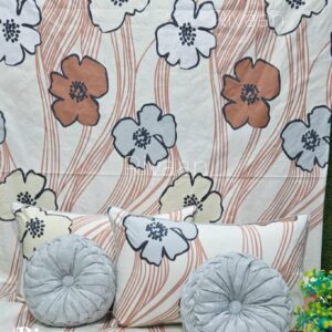 Spin 5pc Round Cushion bedsheet set