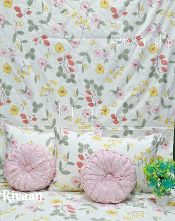 Spin 5pc Round Cushion Bedsheet set