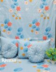 Spin 5pc Round Cushion bedsheet set