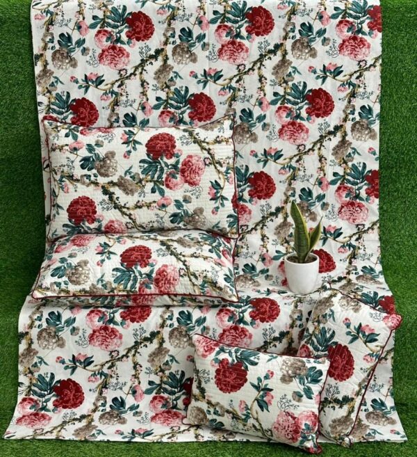 Anokhi Quilted 5pc Bedding set
