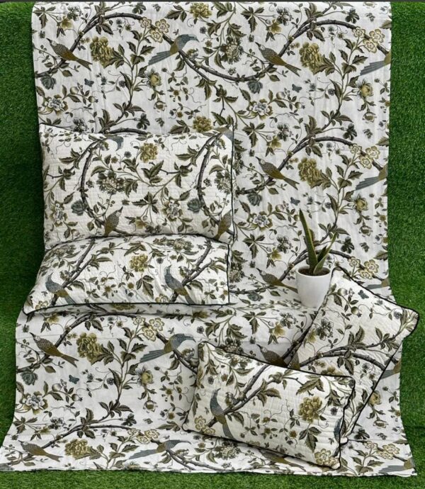 Anokhi Quilted 5pc Bedding set