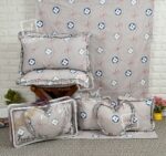 Finley 6pc Frill Heart Cushion Bedsheet set
