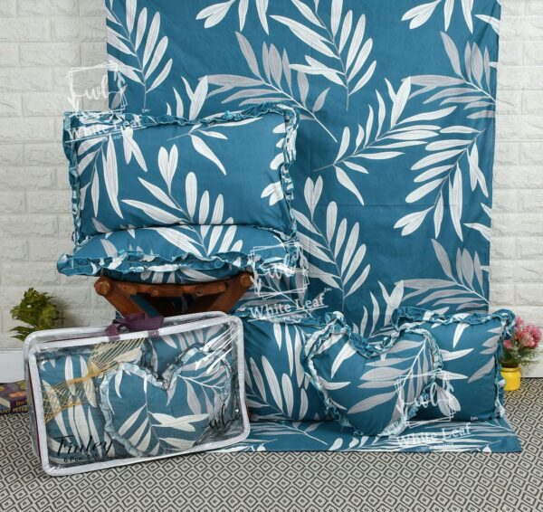 Finley 6pc Frill Heart Cushion Bedsheet set