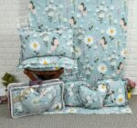 Finley 6pc Frill Heart Cushion Bedsheet set