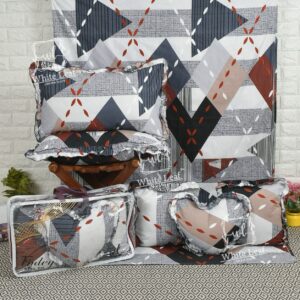 Finley 6pc Frill Heart Cushion Bedsheet set