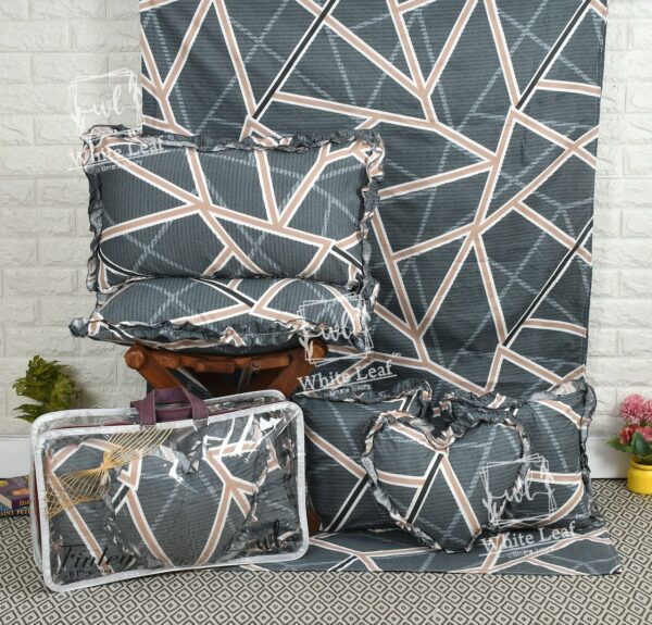 Finley 6pc Frill Heart Cushion Bedsheet set