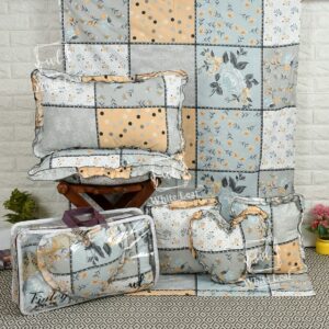 Finley 6pc Frill Heart Cushion Bedsheet set