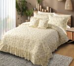 Heaven 5pc Quilted Bedcover Frill Set