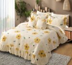 Heaven 5pc Quilted Bedcover Frill Set