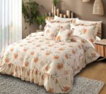 Heaven 5pc Quilted Bedcover Frill Set