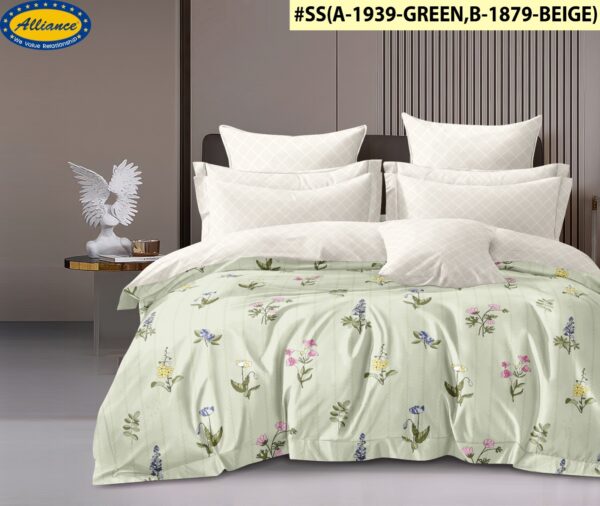 GoyaLD 8pc Reversible Weeding Comforter Bedding Set