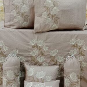 Seven Star beautiful 7pc Embroidery Bedding set