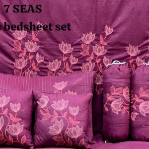 Seven Star Beautiful 7pc Embroidery Bedding set