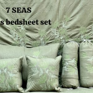 Seven Star beautiful 7pc Embroidery Bedding set