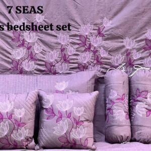 Seven Star beautiful 7pc Embroidery Bedding set