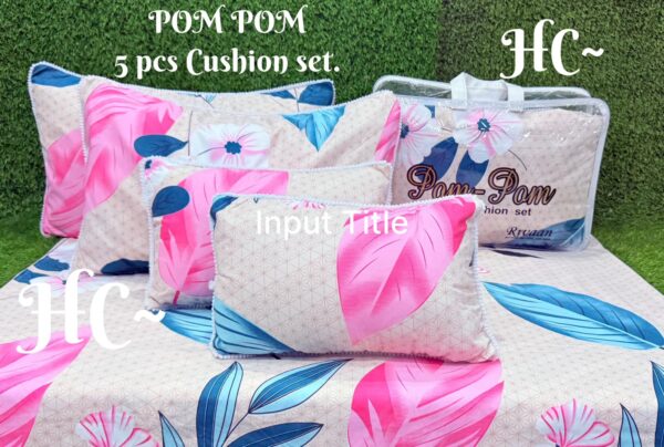 Pom Pom 5pc Bedding set